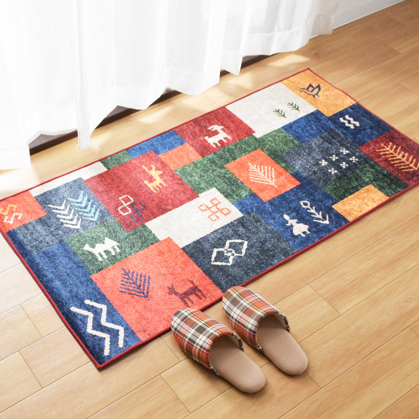 セール 500円値下げ中 キッチンマット 室内 洗える 約60×120cm ロング