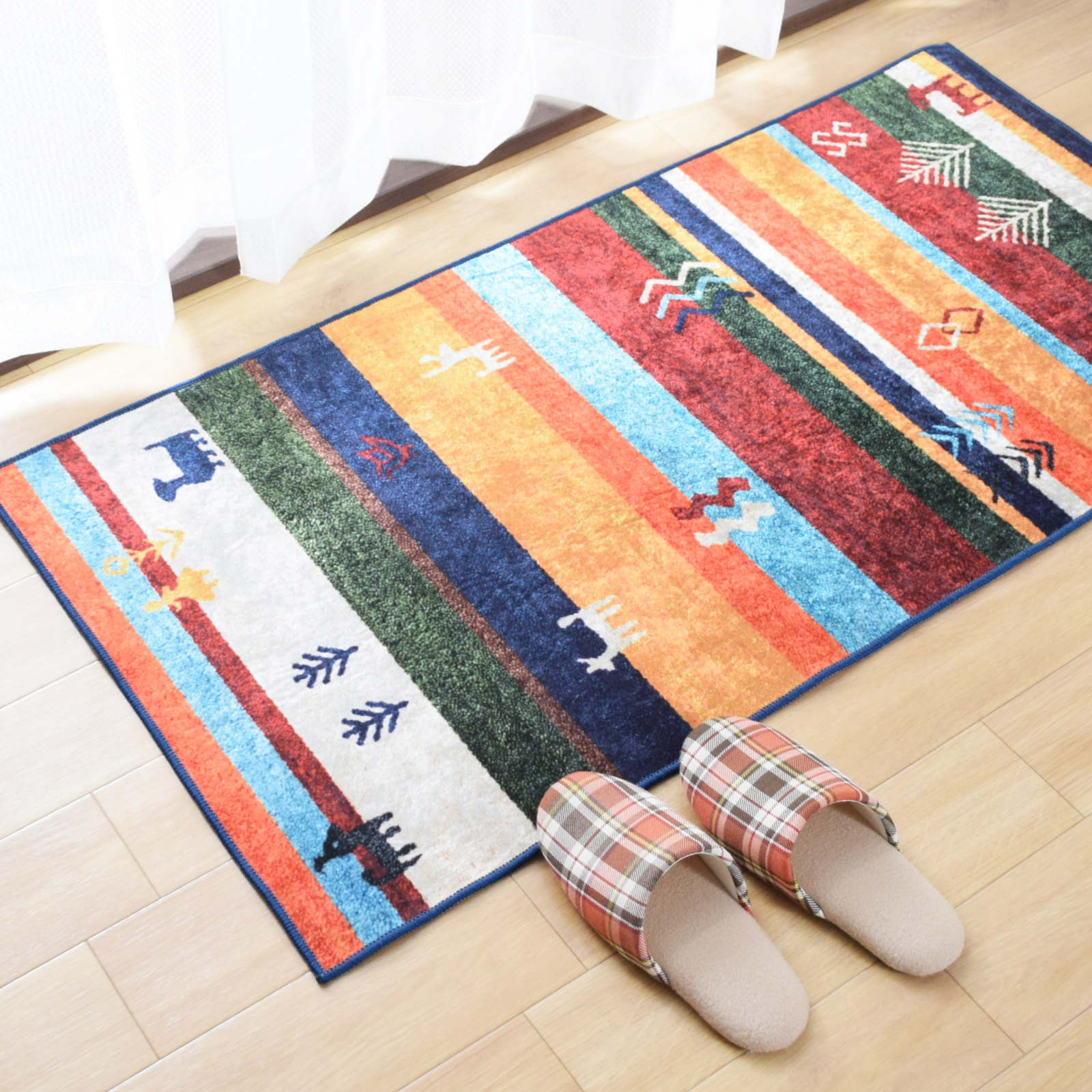 セール 500円値下げ中 キッチンマット 室内 洗える 約60×120cm ロング