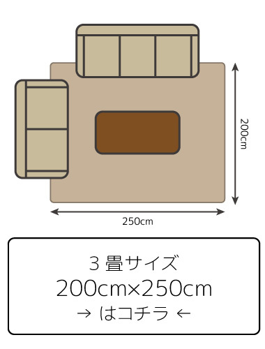 3畳サイズへ