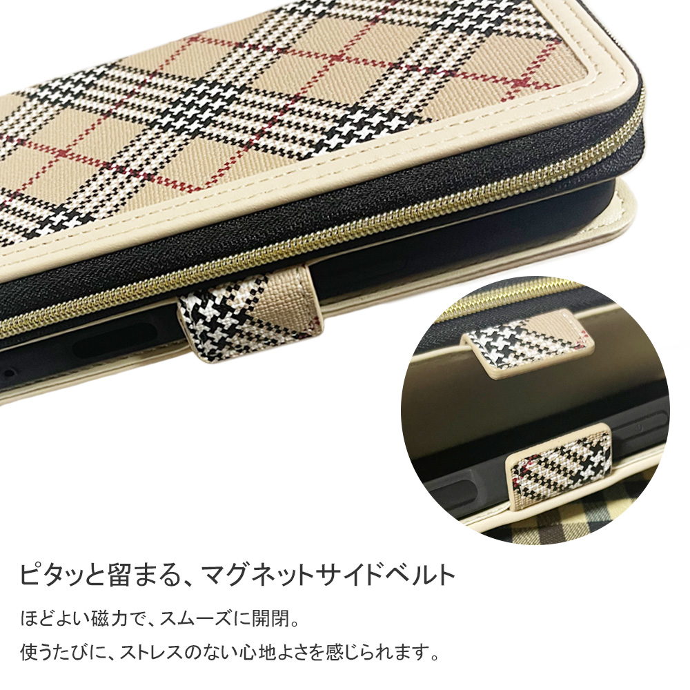 チェック柄 財布型