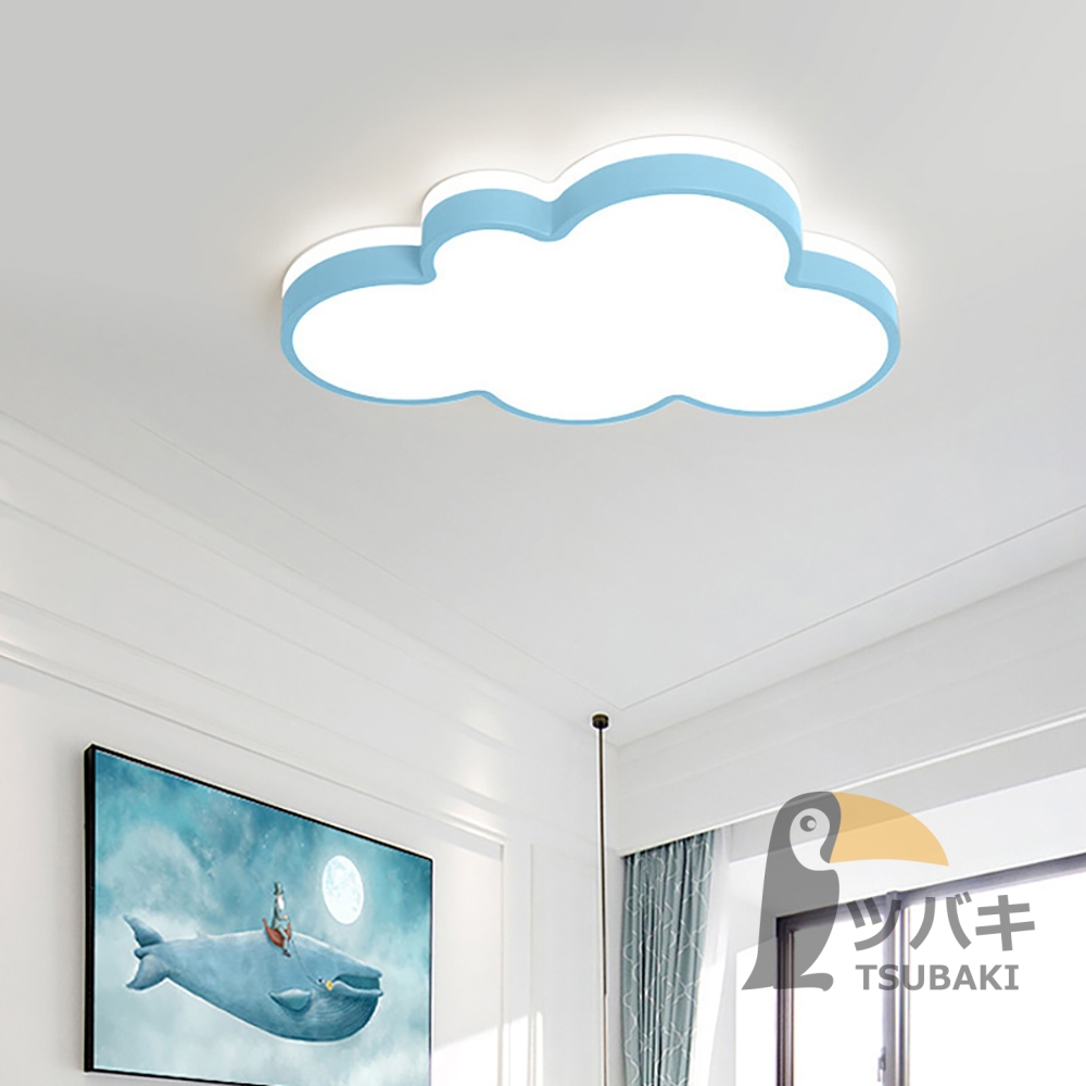 シーリングライト LED かわいい 雲のパターン 北欧 LED照明 6-12畳 4色