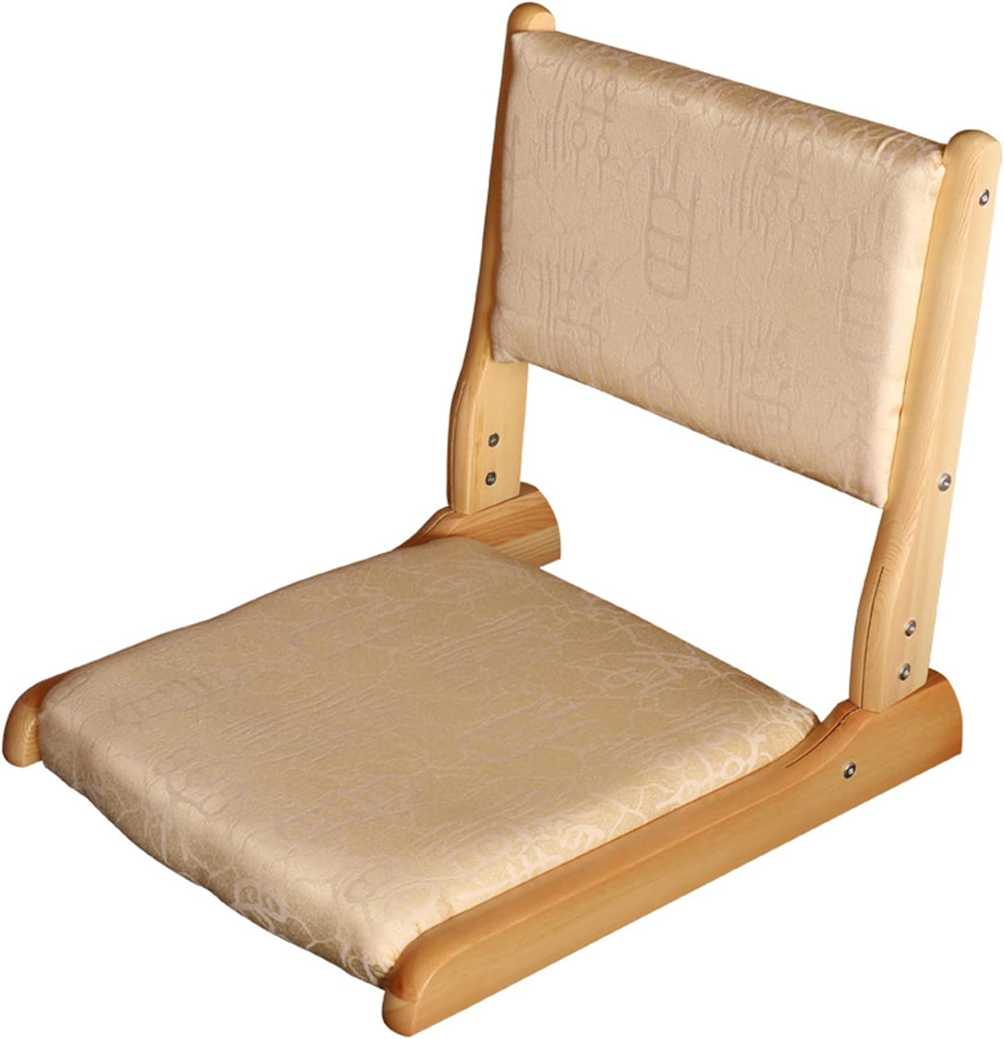座椅子 クッション付き 和座椅子 木製 フロアーチェア 折り畳み 和座椅子 座敷 背もたれ ローチェ...