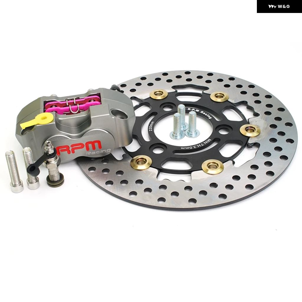 20-60代 人気ファッションブランド ブレーキディスクローター 220MM 3 4 RPM 穴キャリパーセット パーツ