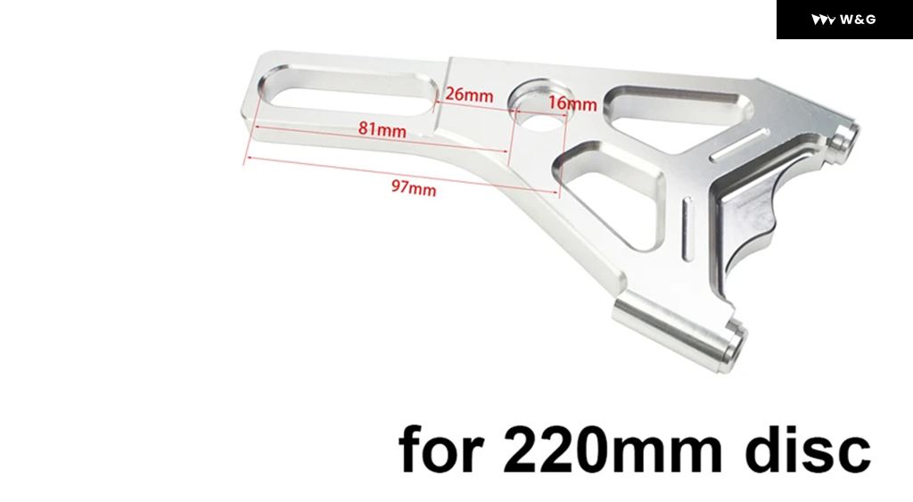 220MM ブレーキディスクローター 3 穴キャリパーセット RPM 4