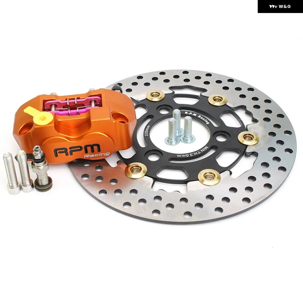 220MM ブレーキディスクローター 3 穴キャリパーセット RPM 4