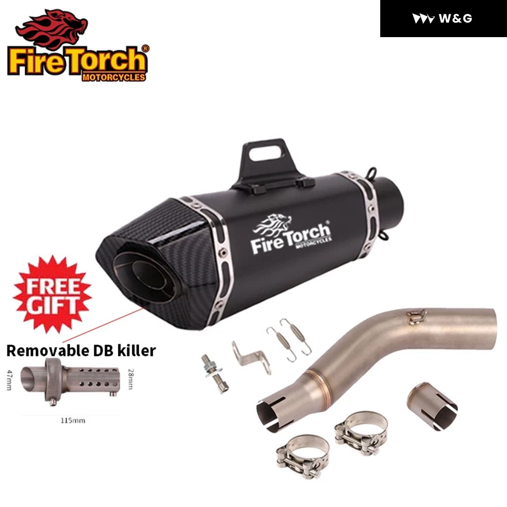 並行輸入品 スリップオン スズキ GW250 GW250F GW 250 オートバイ バイク 排気ミドルリンク パイプ ESPACE MOTO 51MM オートバイ バイク カーボンマフラーの画像