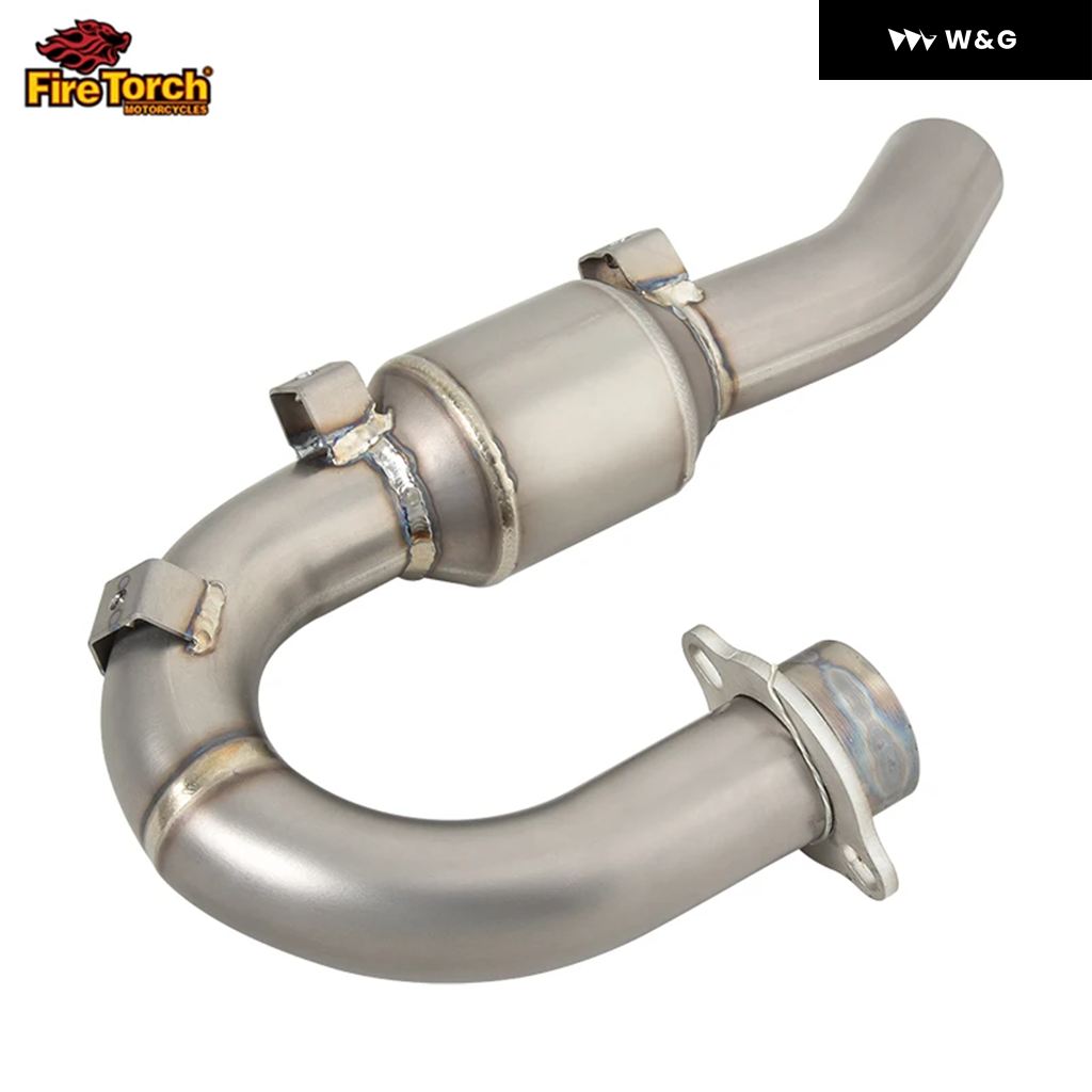 並行輸入品 スリップオン ヤマハ YZ450F WR450F 2007 - 2015 オートバイ バイク エスケープ モト エキゾースト システム チタン 合金 カスタム フロントリの画像