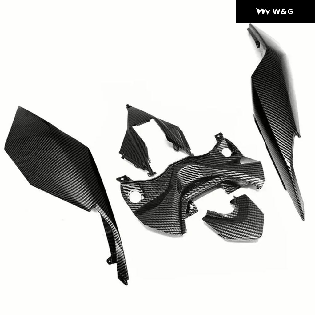 並行輸入品  ABS カーボンパターン仕上げ フロント リア フェアリング サイド ミッドテール シート カウルセット CBR10の画像