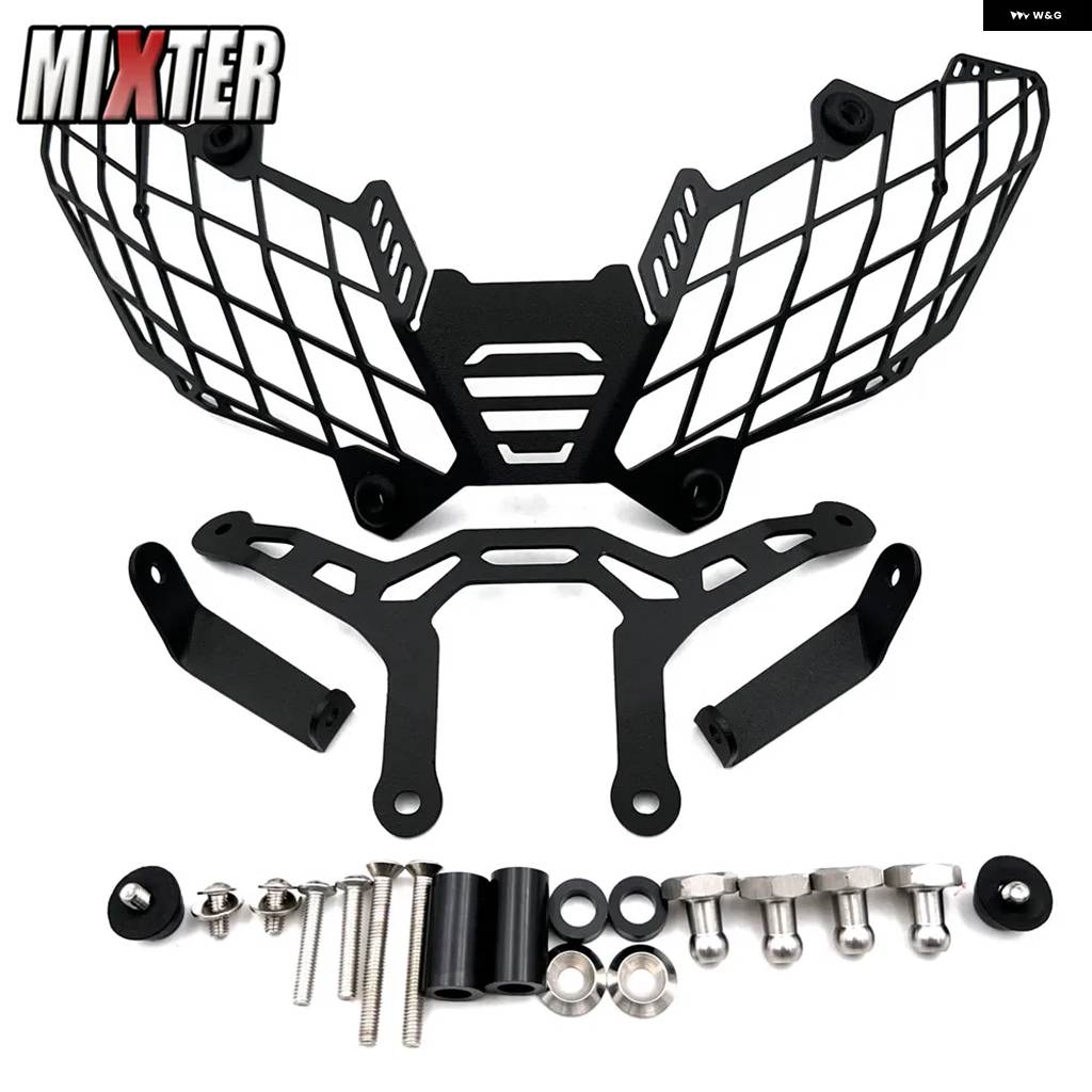 並行輸入品バイク パーツ フロント ヘッドライト グリル ランプガードカバー ネット プロテクター ヤマハ TRACER GT9 GT900 900GT 2022 2023 TRACER900の画像