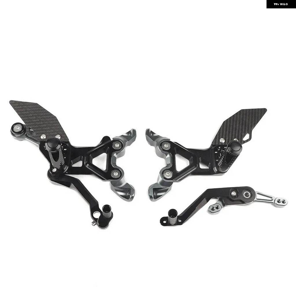 並行輸入品S1000RR カーボン フットレスト 調整可能 リアセット フットペグ レスト BMW S1000RR 2019-2023 リアセット ペダルレスト フットペグ_1