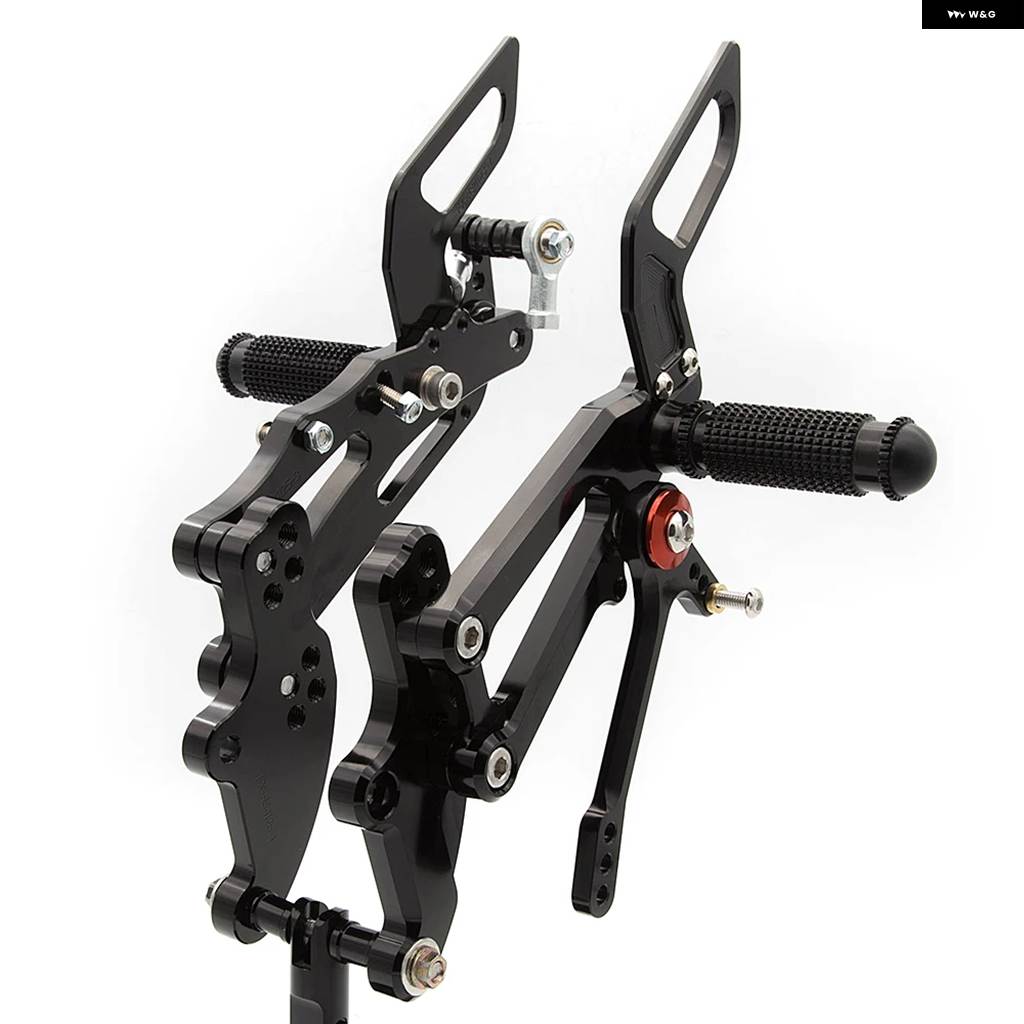 並行輸入品DERBI GPR125 4T GPR 125 2010 - 15 CNC オートバイ アルミ リアセット フットペグ フットレスト ペダルの画像