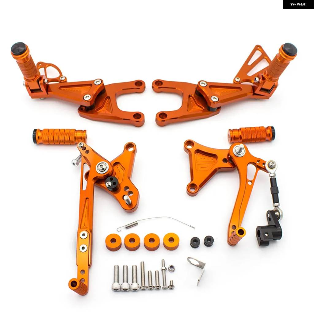 並行輸入品2023 ベネリ TNT125 TNT 125 135 2016 2017 2018-2022 オートバイ ドライバー パッセンジャー フットペグ レストセット ペダル フットレストの画像