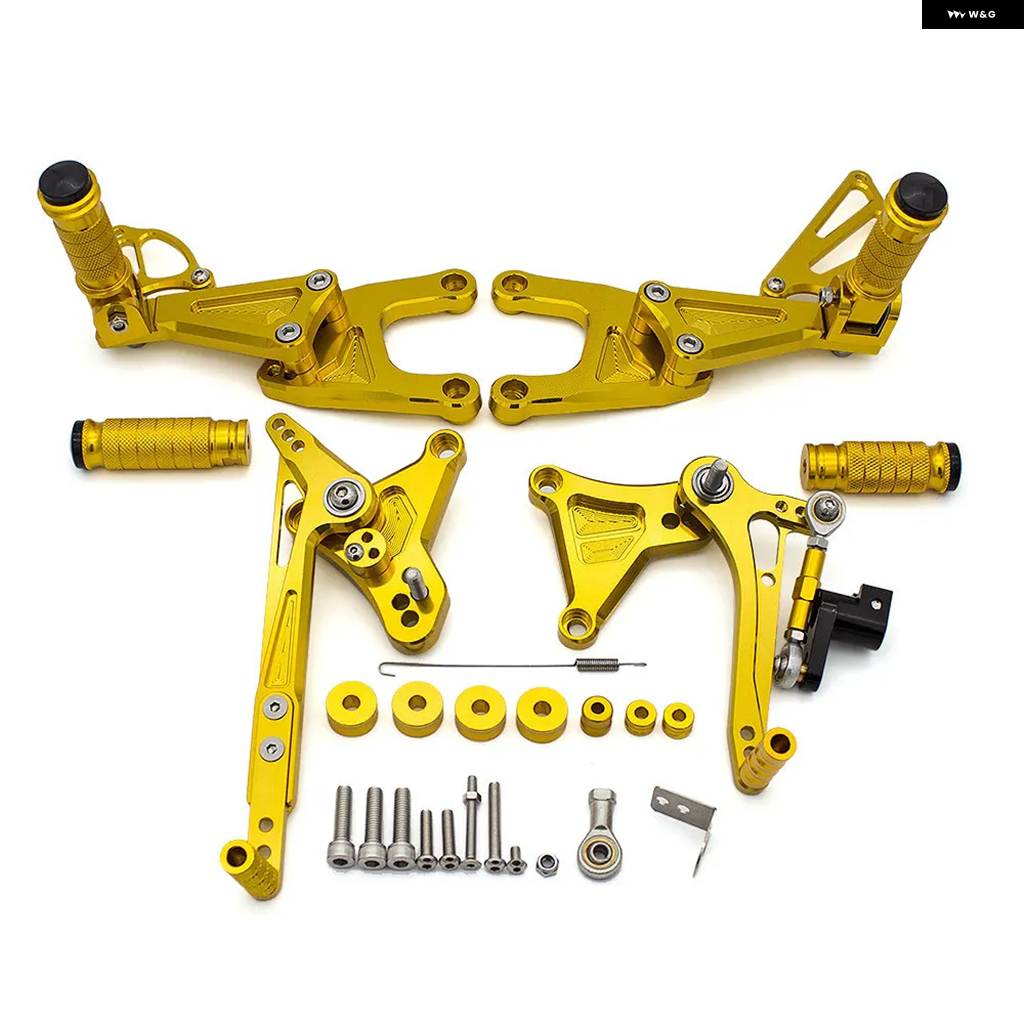 並行輸入品2023 ベネリ TNT125 TNT 125 135 2016 2017 2018-2022 オートバイ ドライバー パッセンジャー フットペグ レストセット ペダル フットレストの画像