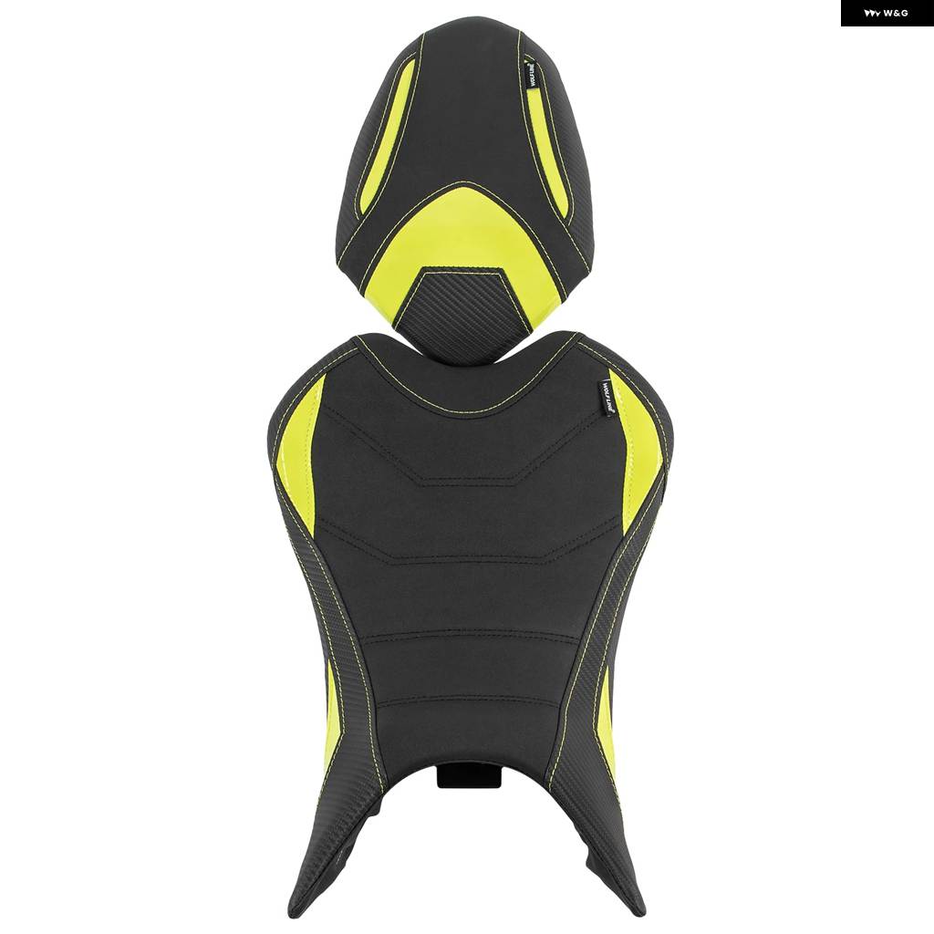 並行輸入品バイク フロントドライバー シート ピリオン パッド リアパッセンジャーシート クッション トライアンフ STREET TRIPLE 765/765S/765R 2023の画像
