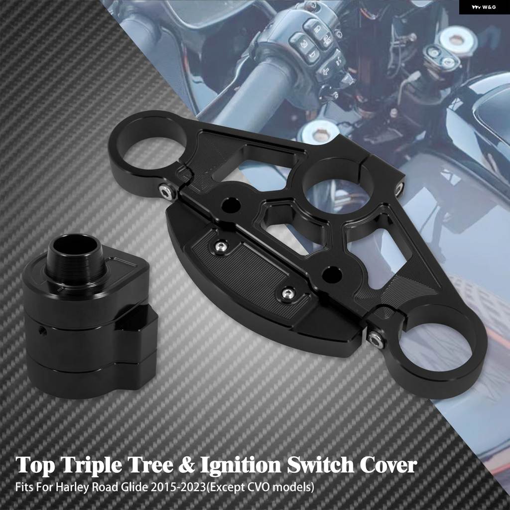 並行輸入品オートバイ トップ トリプルツリー メソッドライザーキット 点火 カバー ハーレー ツーリング ロードグライド FLTRUの画像