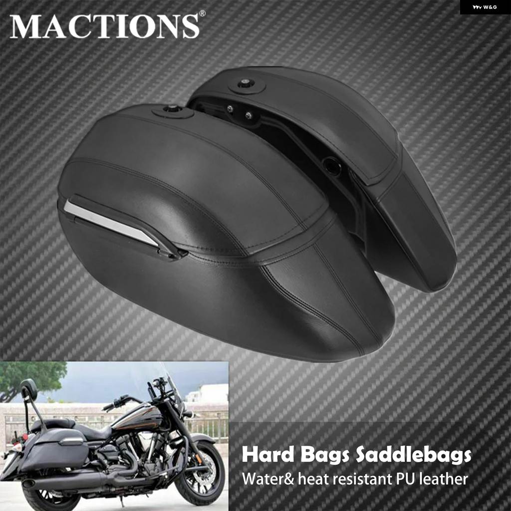 並行輸入品 クラシック バイク ハードバッグ サドルバッグ マウント キット カワサキ ホンダ ハーレー ツーリング ソフテイル_1