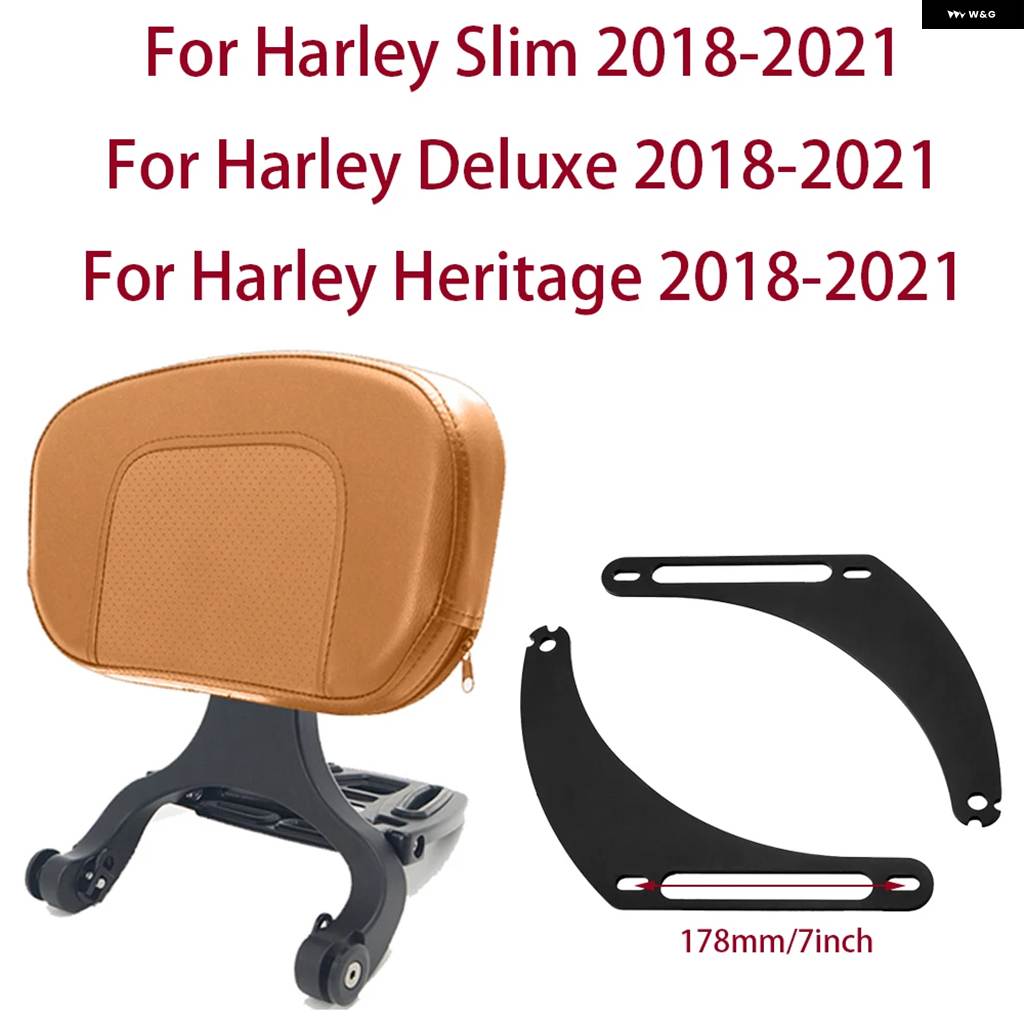 並行輸入品オートバイ ドライバー/パッセンジャーバックレスト ハーレー ソフテイル スリム FLSL デラックス FLDE FLHCS FLHC ヘリテージ 2018-2021の画像