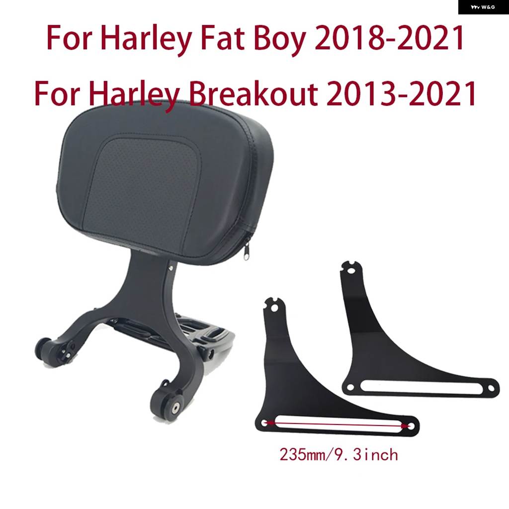 並行輸入品オートバイ ドライバー/パッセンジャーバックレスト ハーレー ソフテイル ファットボーイ FLFBS FLFB 2018-2021 ブレイクアウト FXBRSの画像