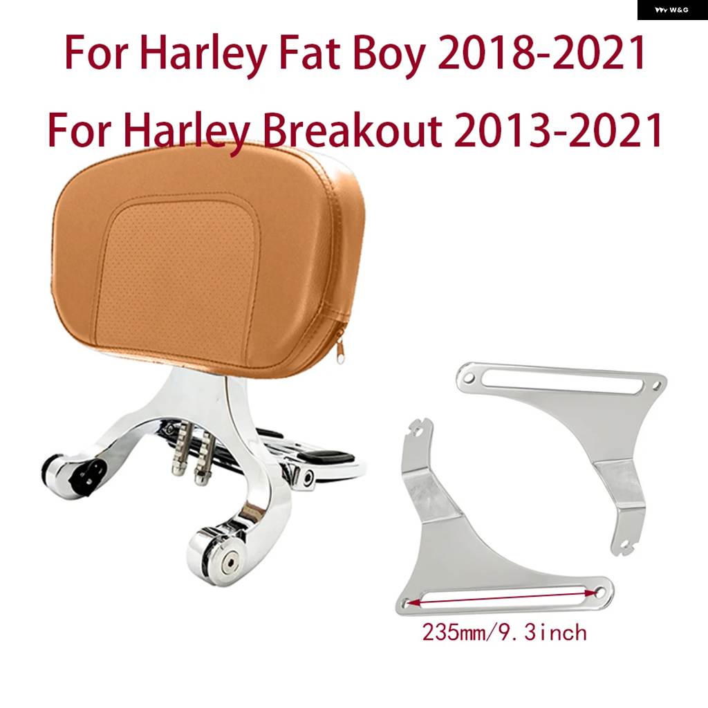 並行輸入品オートバイ ドライバー/パッセンジャーバックレスト ハーレー ソフテイル ファットボーイ FLFBS FLFB 2018-2021 ブレイクアウト FXBRSの画像