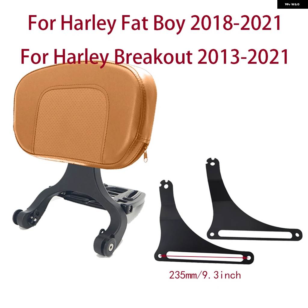並行輸入品オートバイ ドライバー/パッセンジャーバックレスト ハーレー ソフテイル ファットボーイ FLFBS FLFB 2018-2021 ブレイクアウト FXBRSの画像