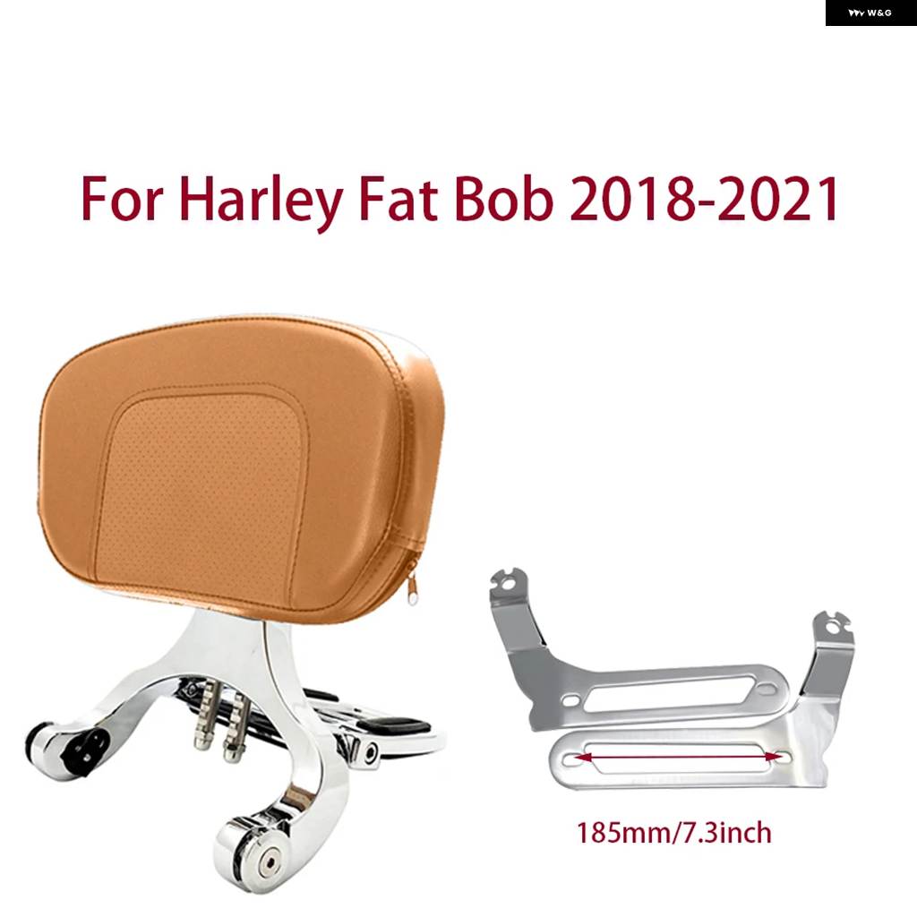 並行輸入品オートバイ ドライバーパッセンジャーバックレスト ハーレー ソフテイル ファットボブ FXFBS FXFB 2018-2021の画像
