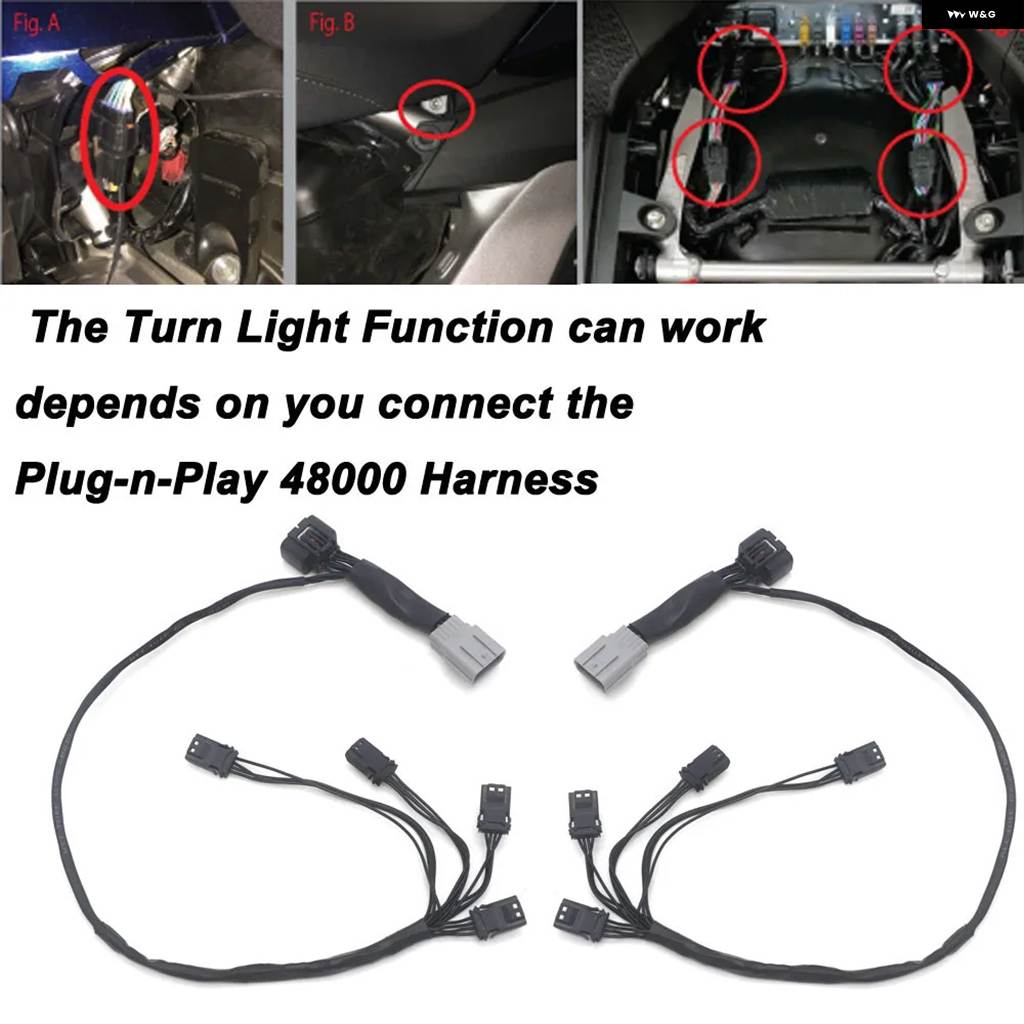 並行輸入品LEDリア サドルバッグ アクセント バイク アクセサリー ホンダ ゴールドウイング ツアー DCT GL1800 2018 - 21 ゴールドウイング GL1800_1