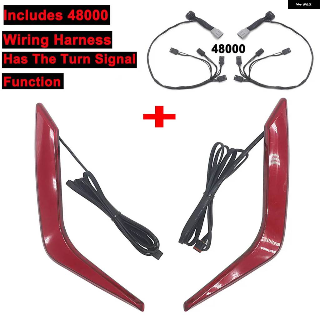 並行輸入品LEDリア サドルバッグ アクセント バイク アクセサリー ホンダ ゴールドウイング ツアー DCT GL1800 2018 - 21 ゴールドウイング GL1800_2