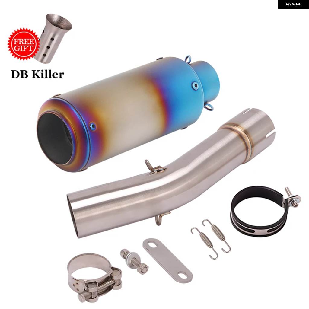 並行輸入品BMW R1200GS アドベンチャー ADV 2004 - 2009 オートバイ 排気 システム エスケープ ミドルリンク パイプ 51MM マフラー モト DB キラーの画像