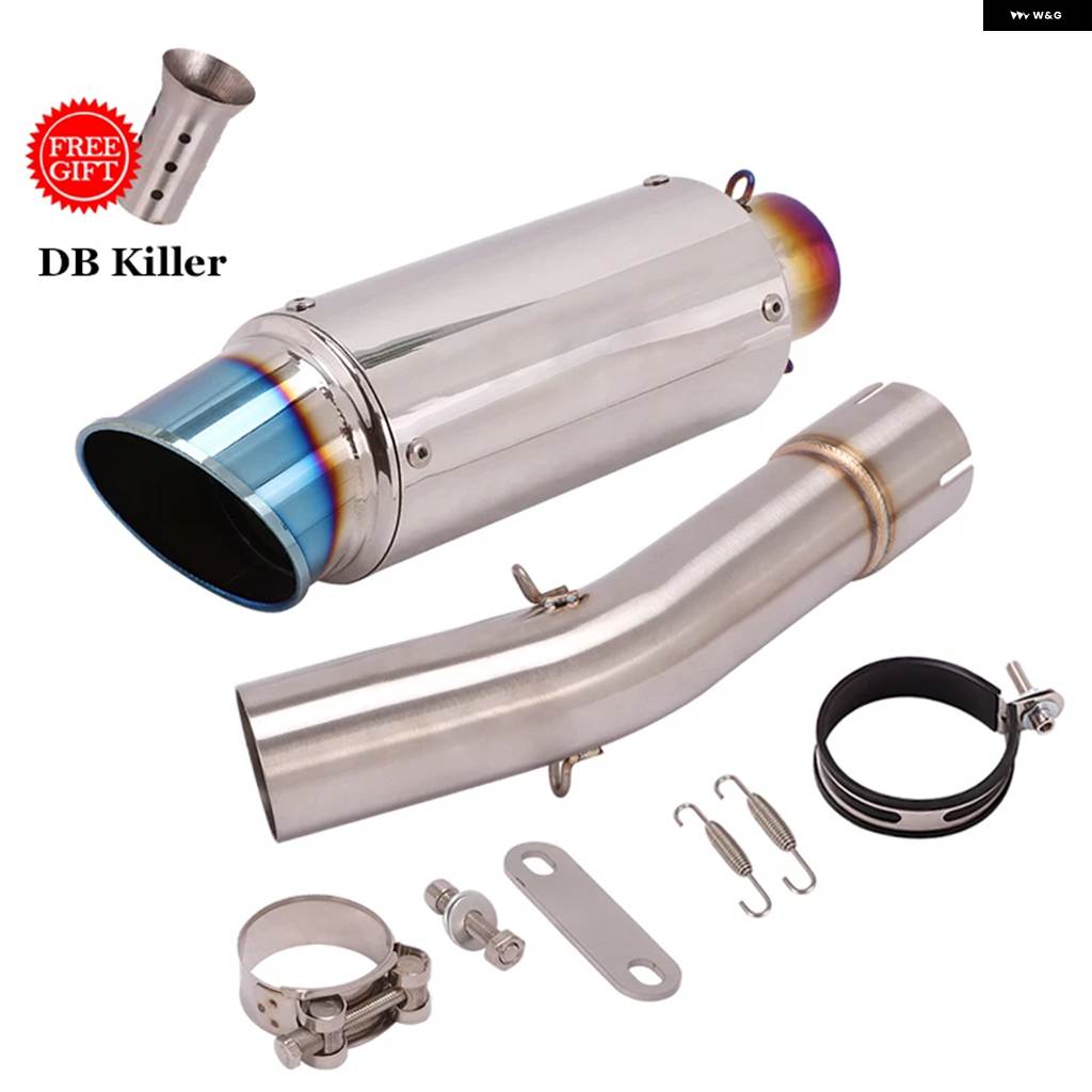 並行輸入品BMW R1200GS アドベンチャー ADV 2004 - 2009 オートバイ 排気 システム エスケープ ミドルリンク パイプ 51MM マフラー モト DB キラーの画像