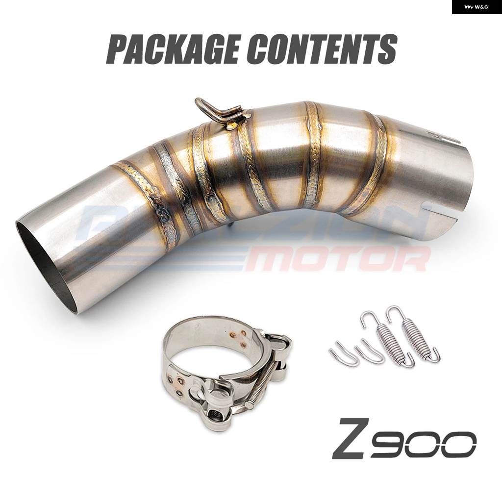並行輸入品Z900 2020 バイク マフラー エスケープリンク パイプ テール パイプ ミドル パイプ カワサキ Z900 排気カバー_1