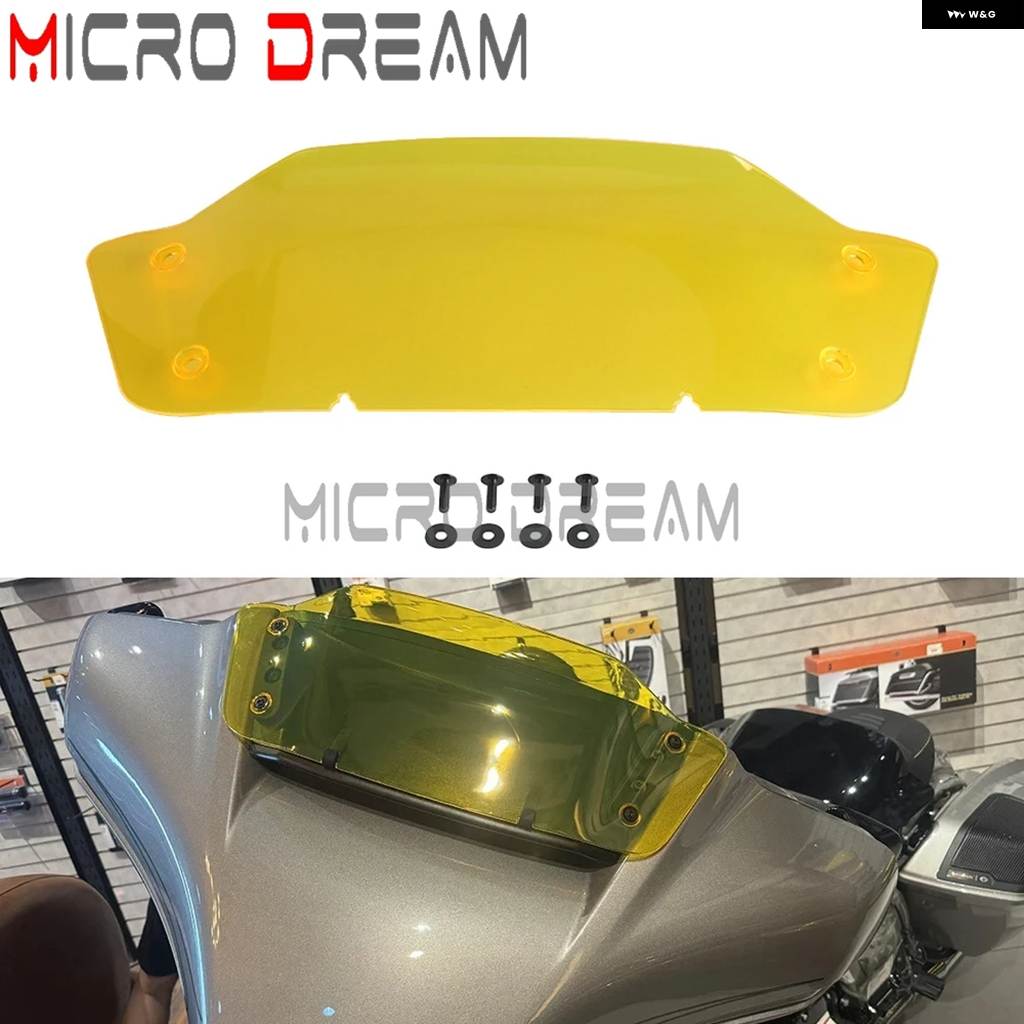 並行輸入品 7インチ バイク ウインドシールド スクリーン ウインドデフレクター ポリカーボネート ハーレー ツーリング CVO ストの画像