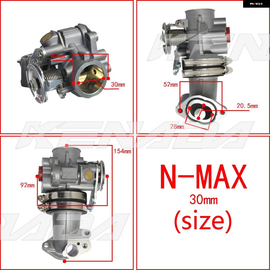 並行輸入品 バイク レーシング スロットルボディ ヤマハ N MAX 150 NMAX 150 32MM 34MM 36MMの画像