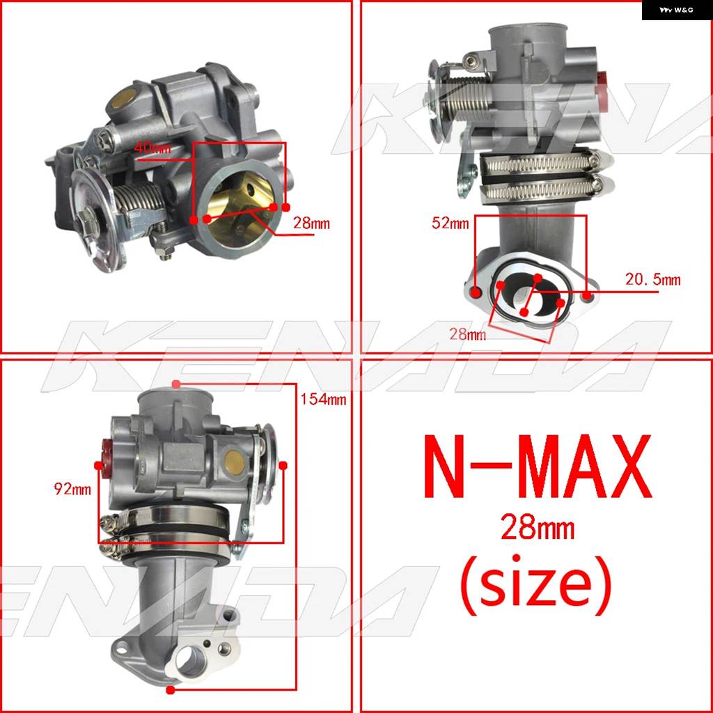 並行輸入品 バイク レーシング スロットルボディ ヤマハ N MAX 150 NMAX 150 32MM 34MM 36MMの画像