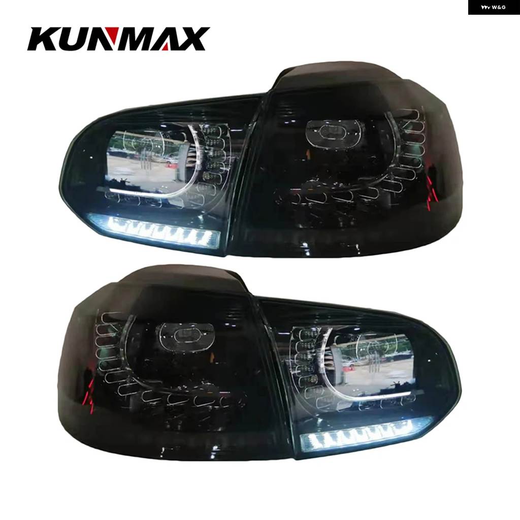 並行輸入品 VW GOLF6 MK6 R20 2008-2013用ペア テールライト アセンブリ 流水点滅 ウィンカーライト ゴルフ 6 テールライトの画像