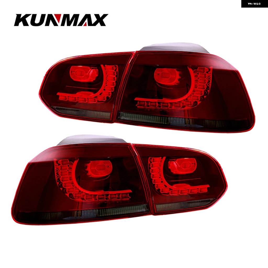 並行輸入品 VW GOLF6 MK6 R20 2008-2013用ペア テールライト アセンブリ 流水点滅 ウィンカーライト ゴルフ 6 テールライトの画像