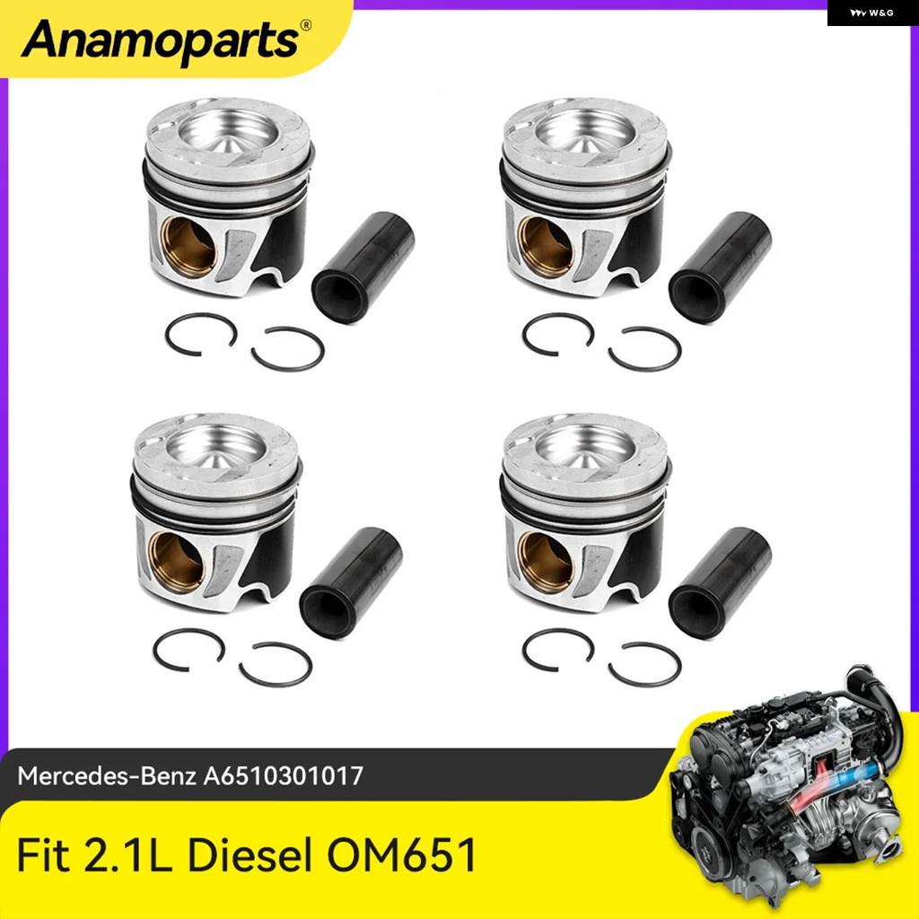 並行輸入品 エンジン パーツ ピストン リングセット STD 2.1 2.2 L ディーゼル L4 OM651 08-14 メルセデス ベンツ フレイトライの画像