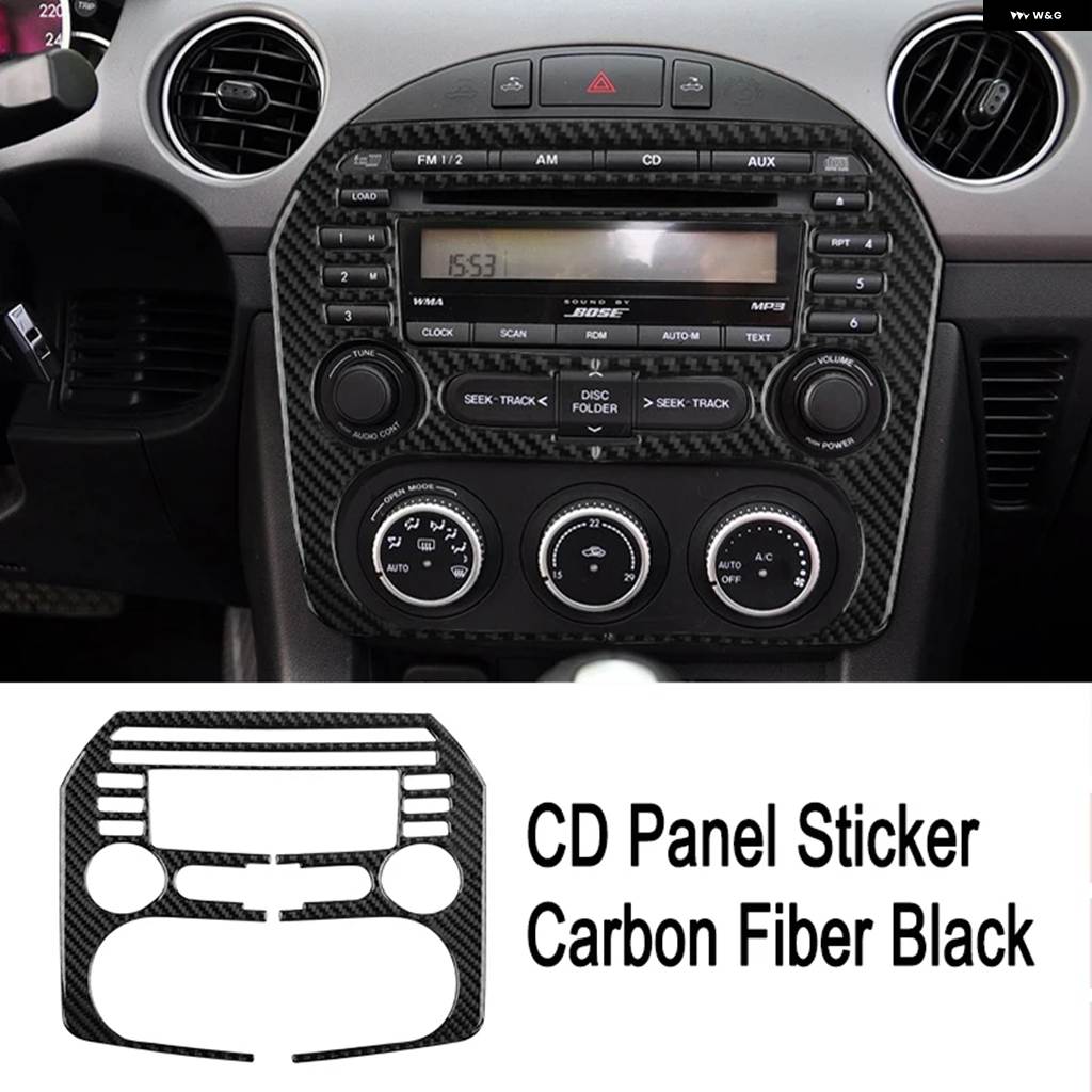 ブランド登録なし - 並行輸入品 マツダ MX-5 ミアータ NC 2009-2015 車内炭素 空調設備 CD コンソール ダイアログボックス 取りまかなう 刈り込み