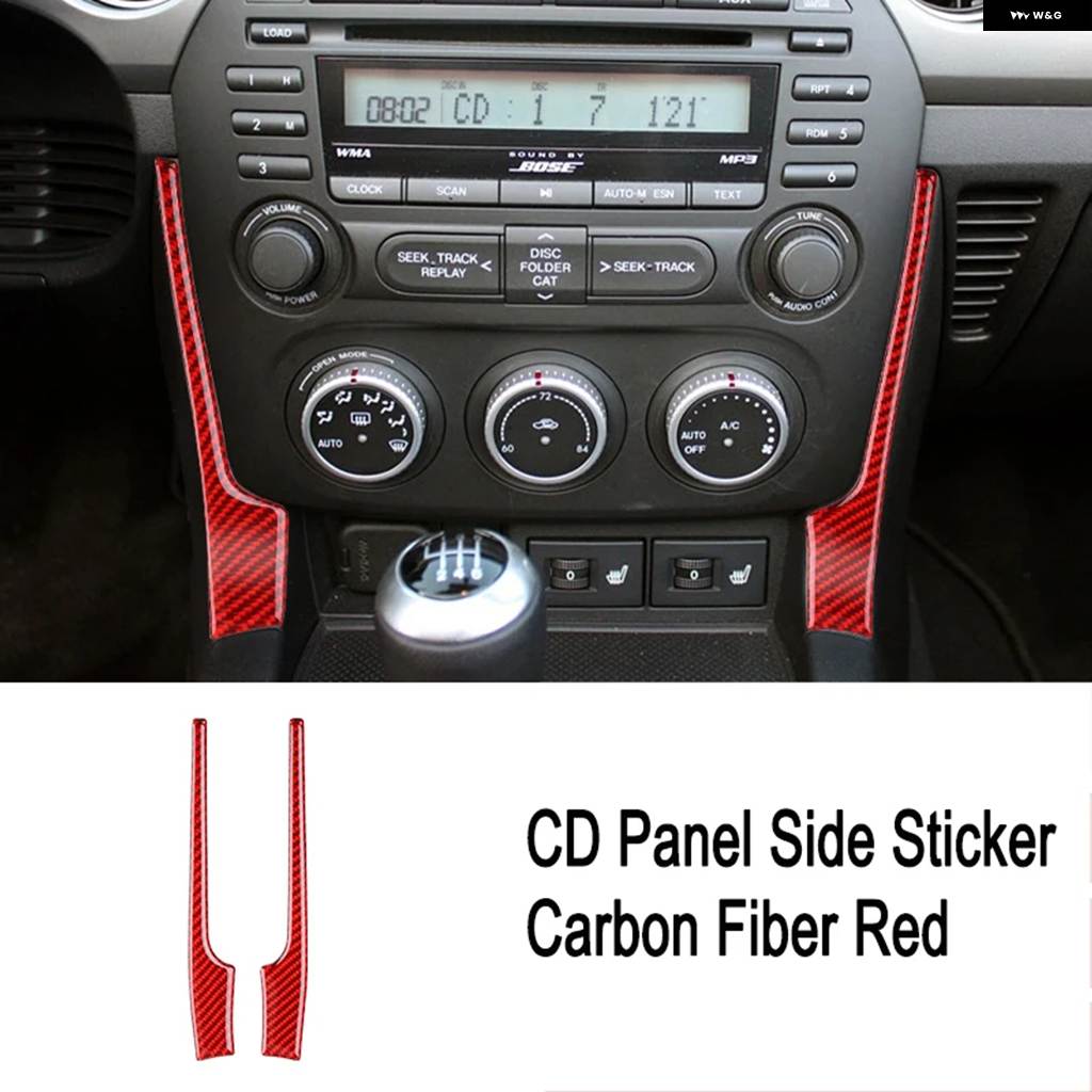 ブランド登録なし - 並行輸入品 マツダ MX-5 ミアータ NC 2009-2015 車内炭素 空調設備 CD コンソール ダイアログボックス 取りまかなう 刈り込み