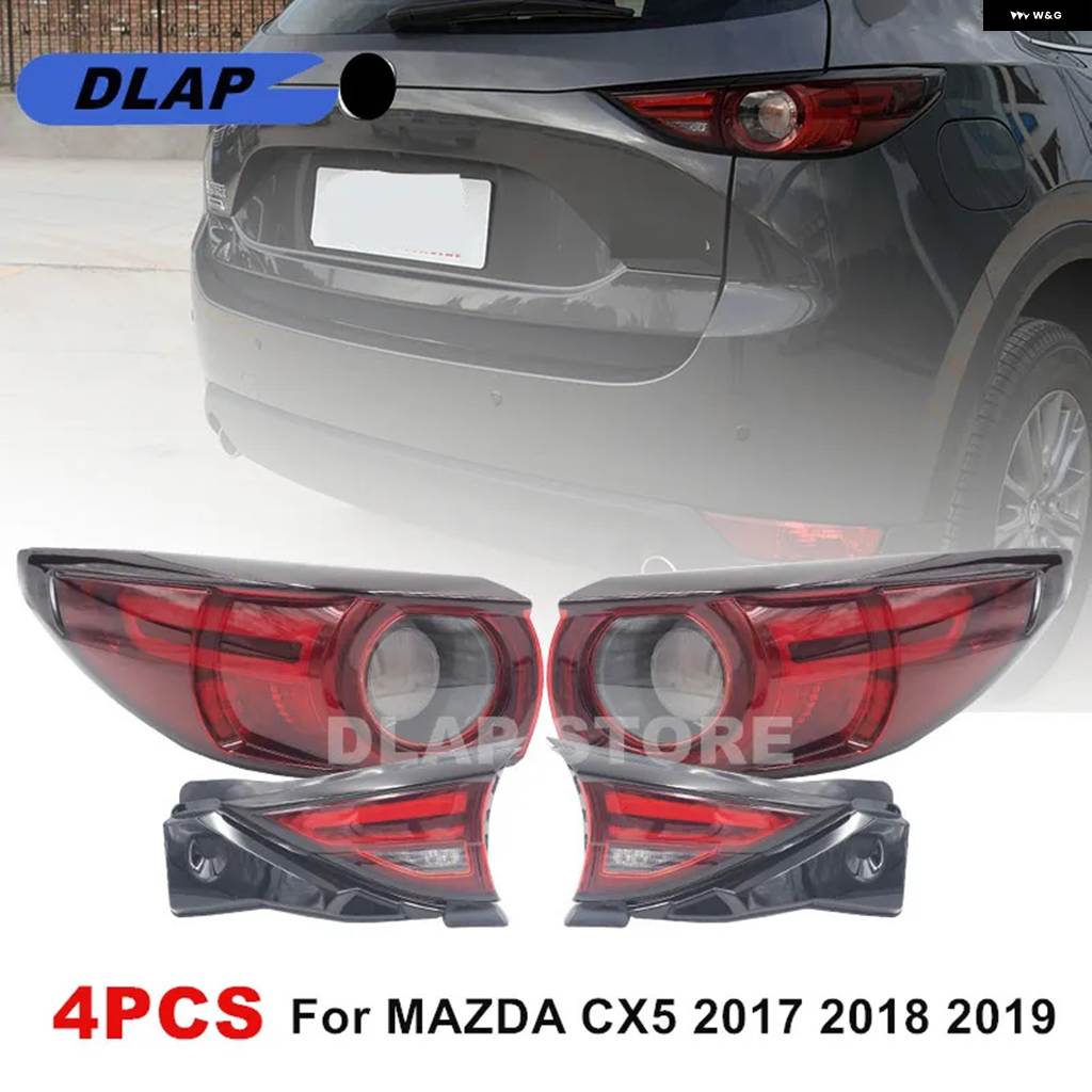 並行輸入品 マツダ CX5 CX-5 2017 2018 2019 LED リア バンパー テールライト テールブレーキ ストップ ウォーミング リアランプ_1