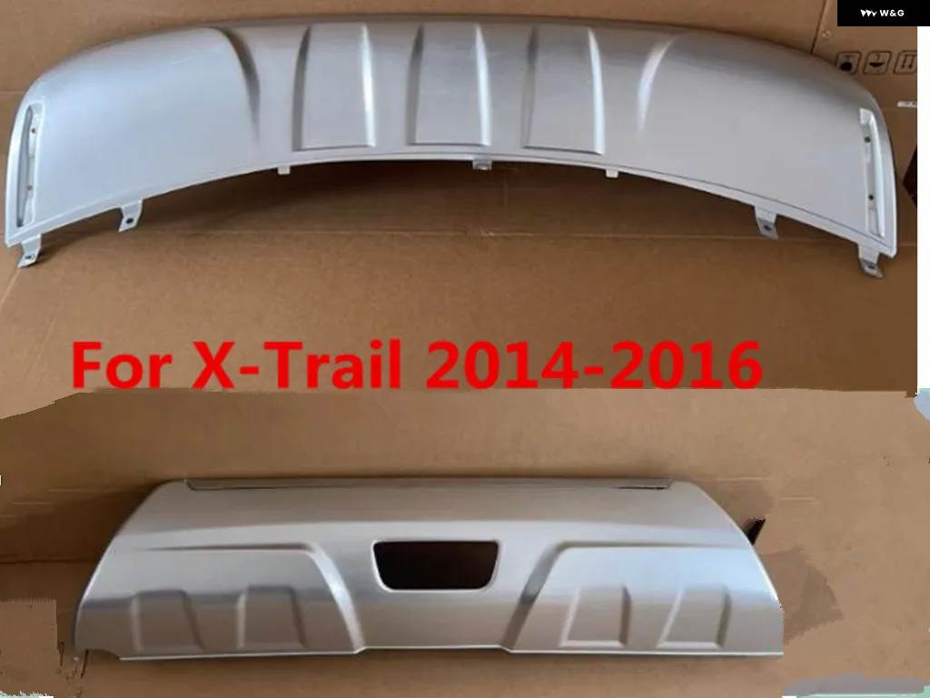 並行輸入品 ABS 日産 ローグ X-TRAIL 2014-2016 T32 フロント+リア バンパー ボトムガード プロテクター_4