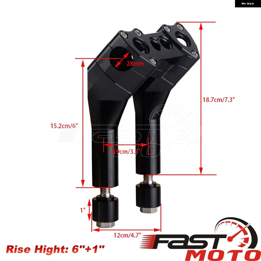 ブランド登録なし - 並行輸入品 6in 手持ち部分赤ちょうちん ライザー 28MM 1-1/8in マウント クランプ T赤ちょうちん 野球クラブ 表現スタイル バーライザー ハーレー ダイナ 置き目馬乗り FXDLS FXDL