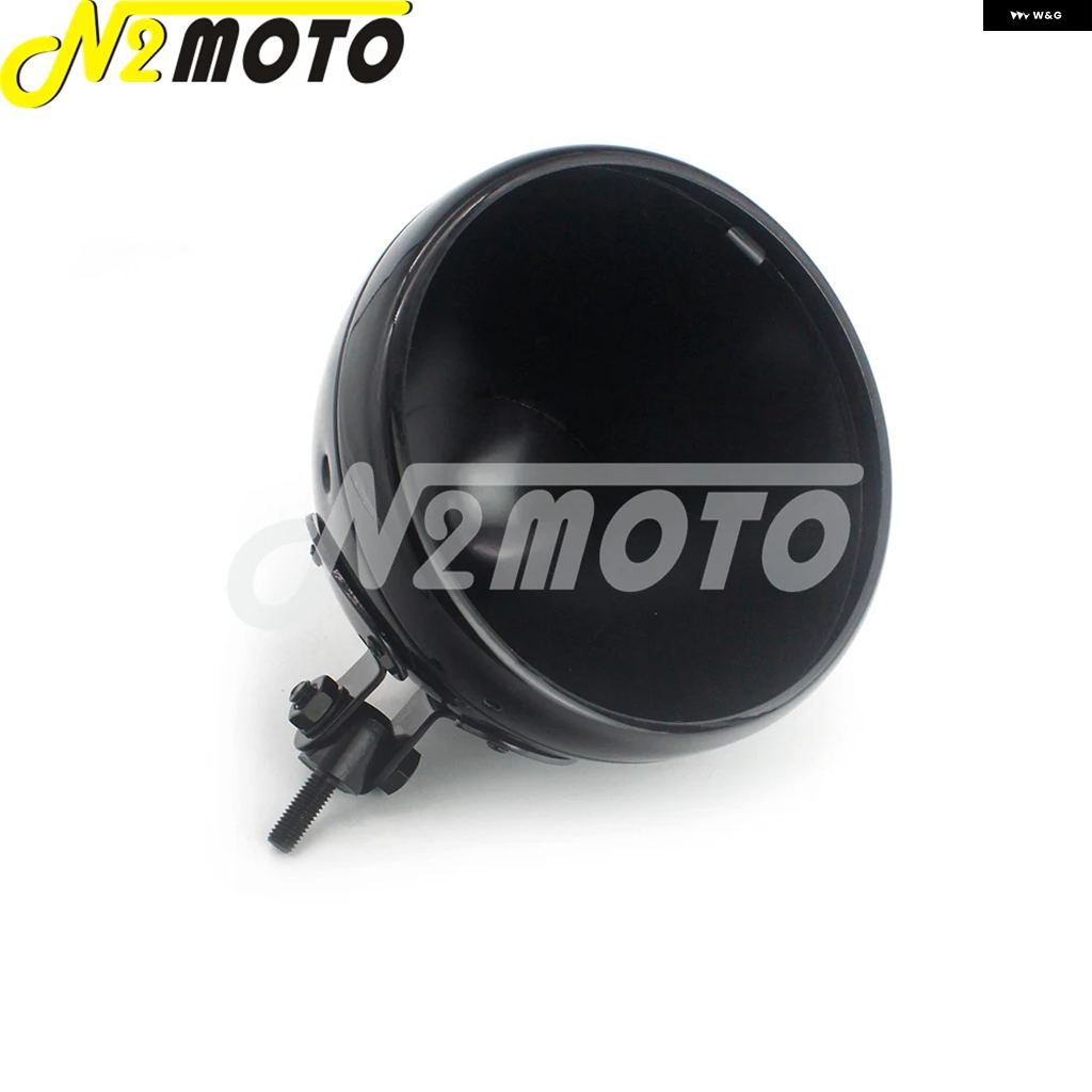 ブランド登録なし - 並行輸入品 自動二輪車 丸型7inLED 前照灯 ハウジング 上端照明ランプ 白熱電球 井戸釣瓶 ハーレー クリーヴァ 運動競技はやりっ子 前照灯 下つ方 マウン