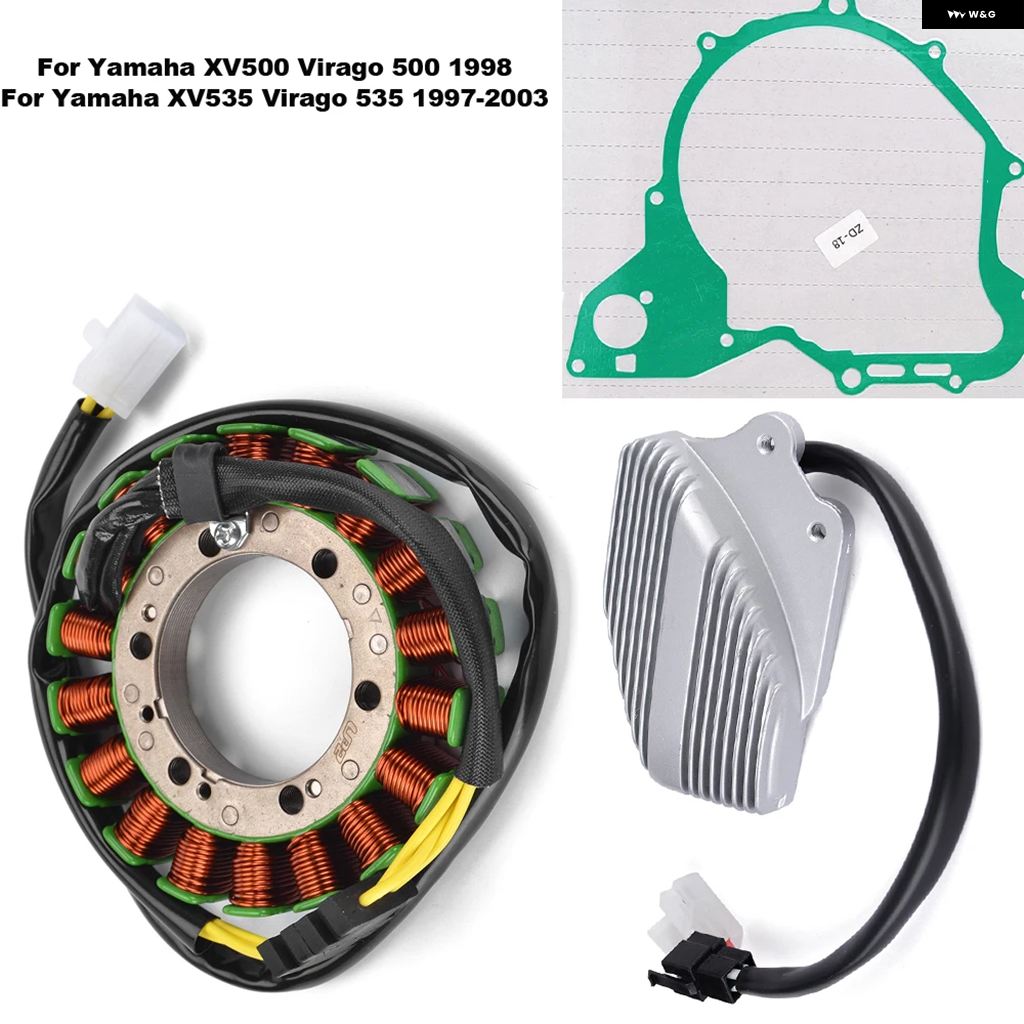 ブランド登録なし - 並行輸入品 自動二輪車 マグネトステーター 整流器 ガスケットセット ヤマハ XV500 VIRAGO 500 1998 XV535 VIRAGO 535 1997-2003