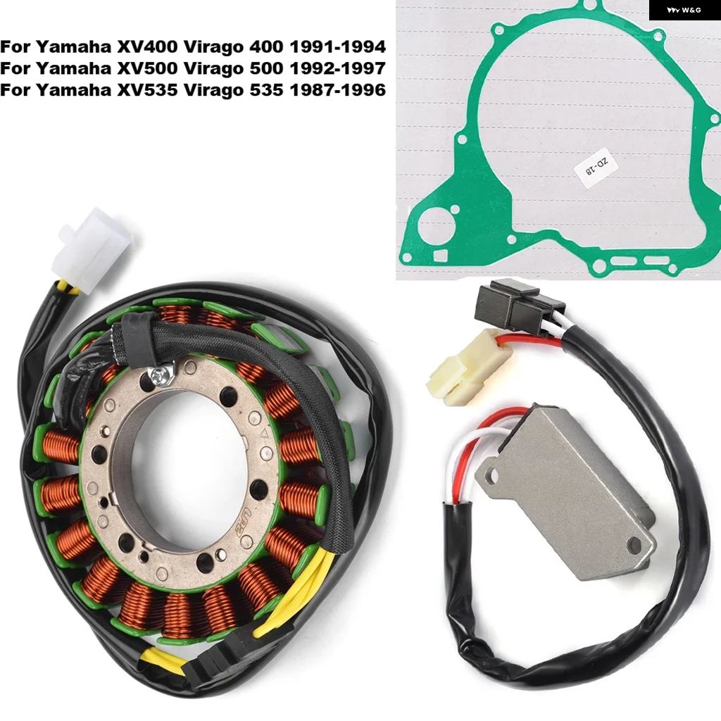 ブランド登録なし - 並行輸入品 自動二輪車 マグネトステーターコイル 整流器 ガスケットセット ヤマハ XV400 XV500 XV535 VIRAGO 400 500 535 2GV-81410-20 4-81960-A1