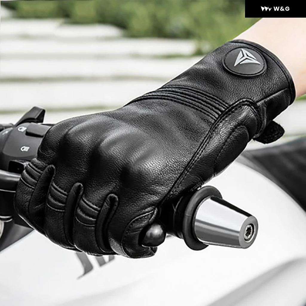 MOTOWOLF シープスキン オートバイ 手袋革ヴィンテージモト