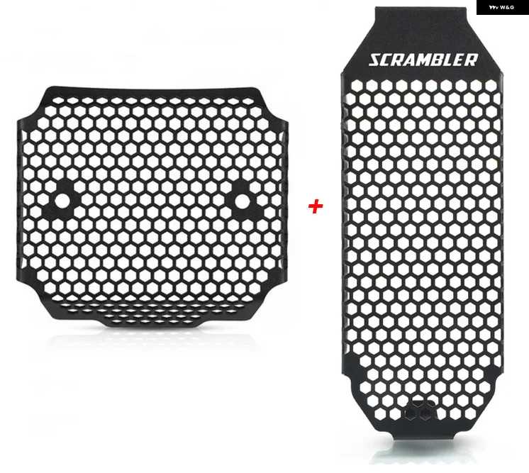 並行輸入品ドゥカティ SCRAMBLER 800 2015 - 2023 2022 ラジエーター オイルクーラー グリル 整流器 電圧レギュレーターカバー ガード プロテクターの画像