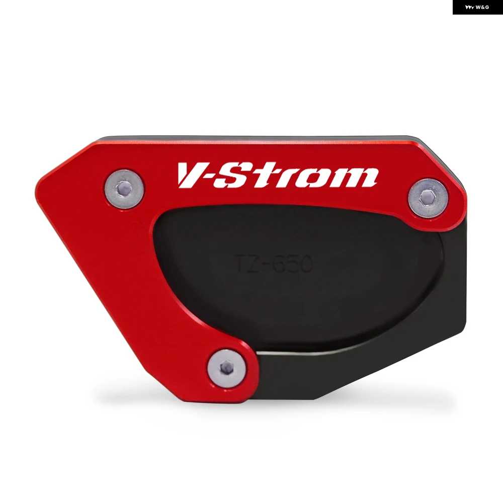 並行輸入品スズキ 650/XT VSTROM DL650 V STROM650 2012-2023 オートバイ バイク キック スタンド フットサイド スタンド 拡大 延長 プレート パッドの画像
