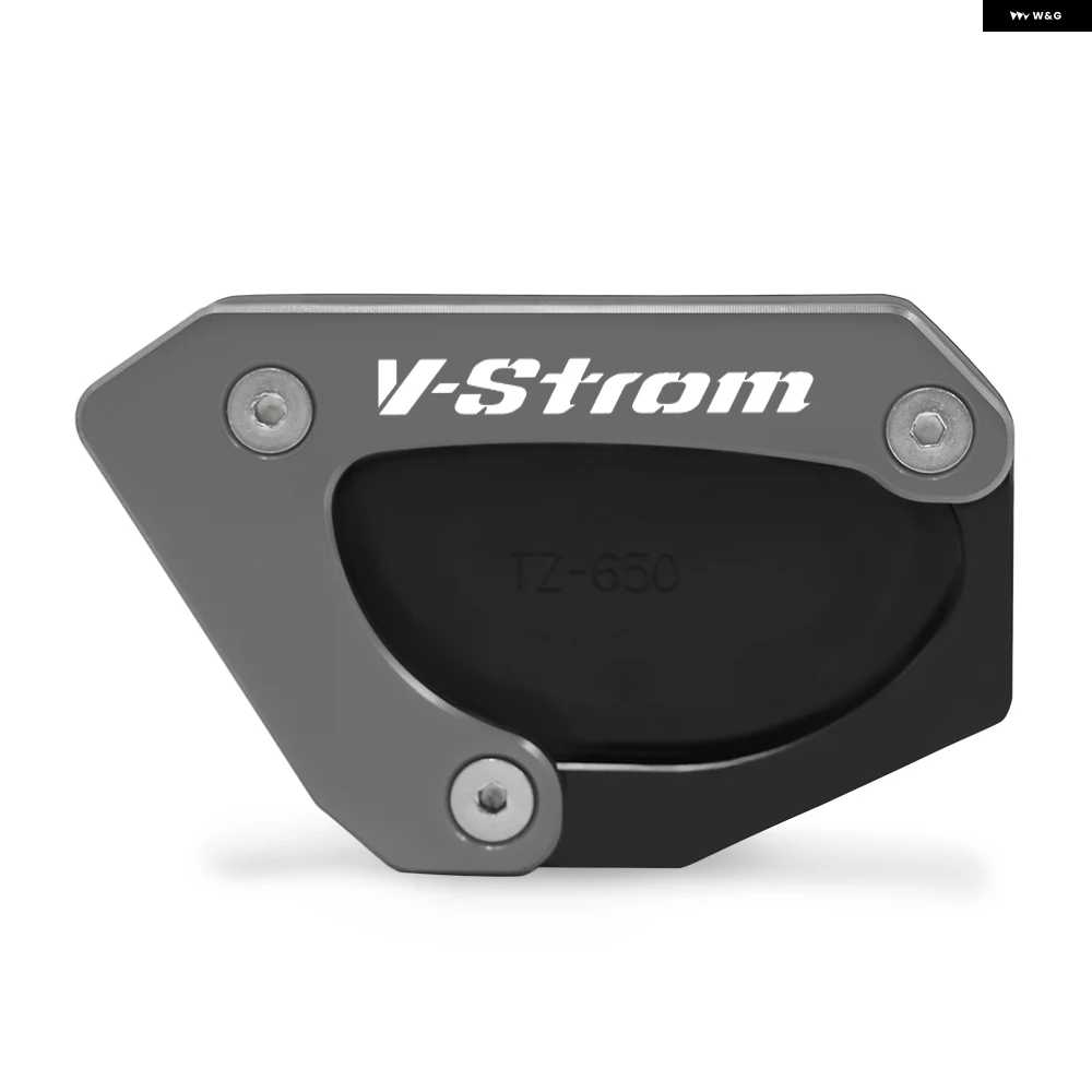並行輸入品スズキ 650/XT VSTROM DL650 V STROM650 2012-2023 オートバイ バイク キック スタンド フットサイド スタンド 拡大 延長 プレート パッドの画像