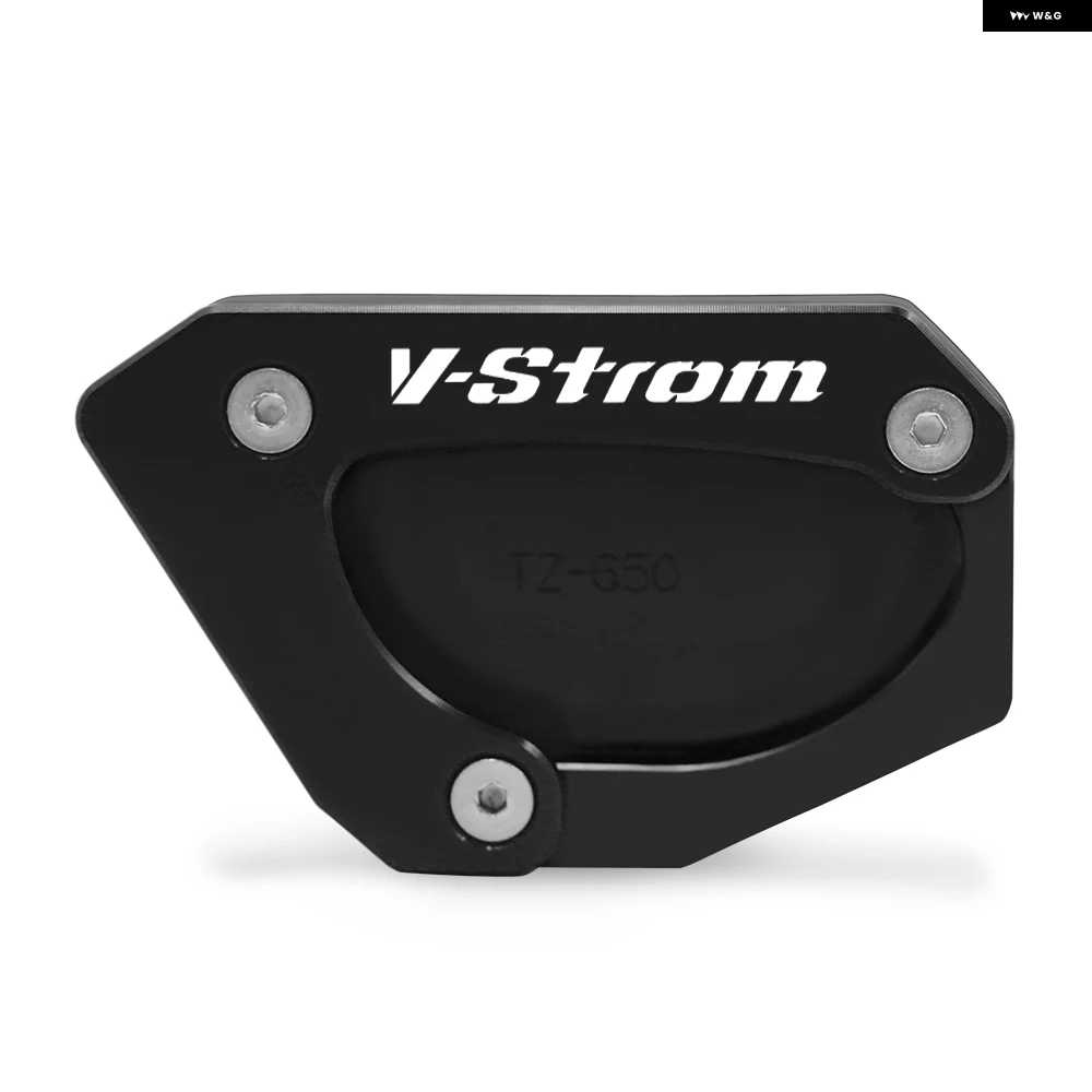 並行輸入品スズキ 650/XT VSTROM DL650 V STROM650 2012-2023 オートバイ バイク キック スタンド フットサイド スタンド 拡大 延長 プレート パッドの画像