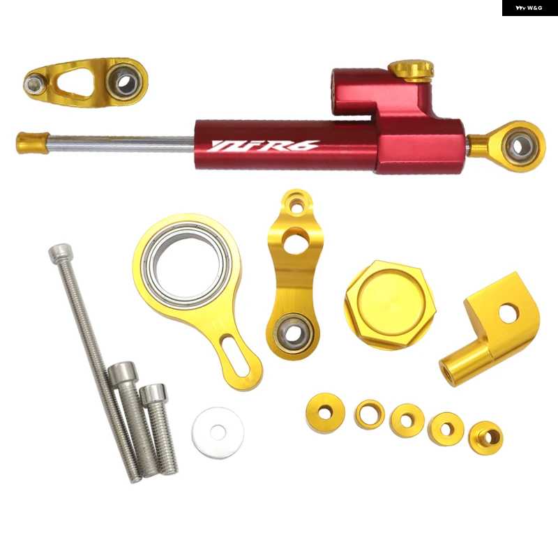 並行輸入品オートバイ バイク ステアリングスタビライザー ダンパー マウント ブラケット キット ヤマハ YZFR1 2002-2017 YZFR6 2020_7